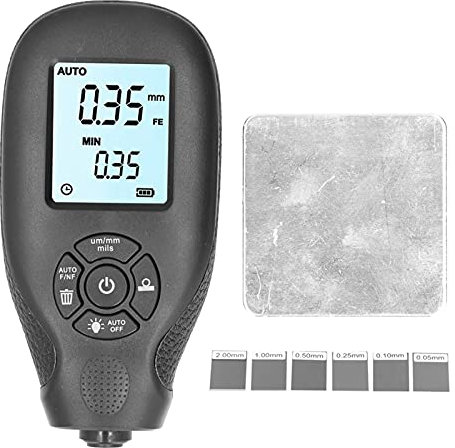 Jauge d'épaisseur de revêtement HW300, outil de mesure non destructif de haute précision pour peinture automobile, traitement des métaux, matériau ABS, 11 x 5,5 x 2,7 cm