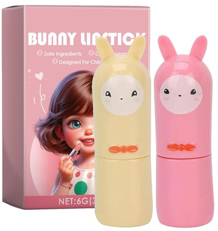 Make up per bambini – ragazze lucido per labbra, balsamo tubolare lucido | lavatrici – rossetto set da 2 pezzi divertente Cosmetic regalo per adolescenti, costume regalo di gioco di ruolo
