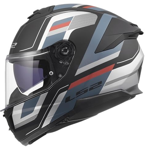 LS2, Casco Moto Integral STREAM II VINTAGE Matt Black Petrol, 3XL