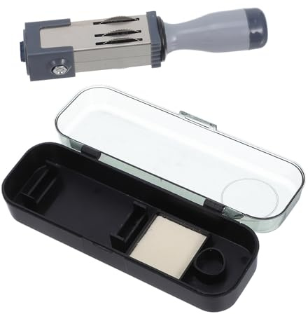 DEARMAMY Portable Mini Date Rolling Stamp - Handheld Adjustable Dater for Office Documents, Contracts & Scrapbooking - Small, Lightweight Plastic Numbering Stamper for Daily Filing & Crafting