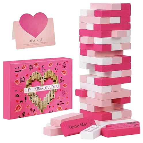 WJnflQN di gioco per coppie,Attività Romantiche Con Giocattoli Da Tavolo - Coppia Blocco Torre Gioco - Per Relazione Romantica Intimità Camera Da San Festa Casa Appuntamento