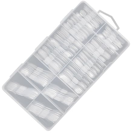 Nail Forms | 120 Piece Clear Art Mold with Scale - Full Cover Double Nail System Form | for Finger Toes Beauty Personal Care Home Professional