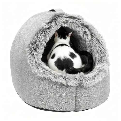 Lpoppcx Cama para casa de gato - Accesorio suave y calmante para nido | Cama para de invierno | Para cachorros de invierno perros pequeños y medianos para dormir en el dormitorio salón