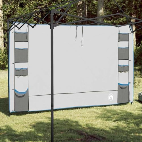 Nqyjm Organisateur de tente suspendue, gris et bleu, 320 x 182 cm, Oxford pour jardin, terrasse, extérieur