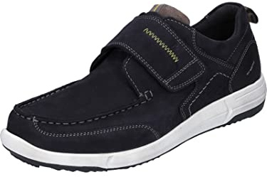 Josef Seibel Homme Chaussures Basses avec Velcro Enrico 24, Monsieur Chaussures Basses,Largeur G (Normale),Semelle intérieure Amovible,Bleu (Indigo-Kombi),46 EU / 11 UK