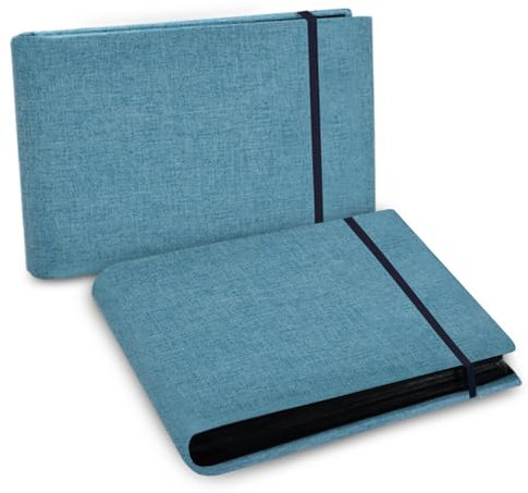 2 Pack Einsteckalbum Mini Fotobuch, Klein Fotoalbum Small Pocket Photo für 200 10x15 Fotos Album Mini Fotobuch Seiten Fotoalbum zum Einstecken mit Leinen Einband für Urlaub Geburtstag Hochzeit