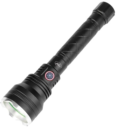 PNI Adventure F410 aluminiumficklampa, med 10 W LED, 700 lumen, upp till 250 m, IP44, USB Type-C-batterier, 3 000 mAh batterier ingår