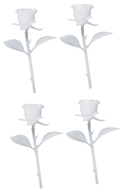 Mobestech 4pcs Diy Handmade Mini Ornament Rose Model Craft for Home Decor Accessories Mini Decoration Craft Supplies