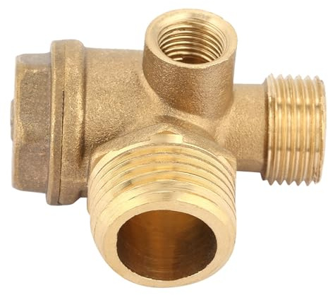 3-Port Messing Luftkompressor Rückschlagventil Verbindungswerkzeug Rückschlagventil mit Außengewinde