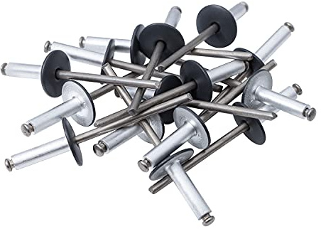 Hochwertige Fassadennieten Ø 5mm x 14, 16, 18mm, Blindnieten, Dichtnieten, Zugnieten in verschiedenen Farben und Längen MADE IN GERMANY (200, Ø 5mm x 14mm, Anthrazit (RAL 7016))