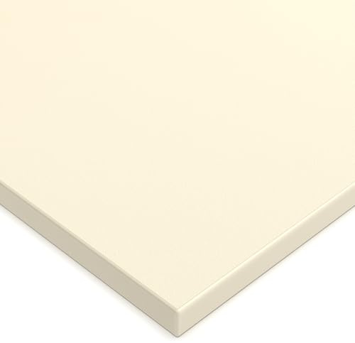 X57 Tischplatte 19mm Zuschnitt nach Maß 2mm ABS Kante Umleimer Dekorplatte Holzplatte Spanplatte (Magnolia)