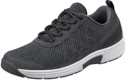 Orthofeet Scarpe per diabetici da uomo, comfort e protezione comprovate. Scarpe terapeutiche da passeggio con supporto per arco plantare, booster per l'arco, suola ergonomica ammortizzante e larghezze