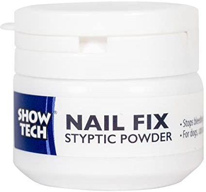 Show Tech Nail Fix Styptic Powder, Your Dog Grooming Expert, Haemostatic powder, Quickly stops bleeding,For dogs cat & small pets, 14g