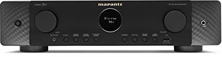 Marantz Cinema 70s Slimline 7.2 AV Receiver, 50W Per Channel, Dolby Atmos, DTS:X, 8K Ultra HD, HEOS Streaming Built-In - Black