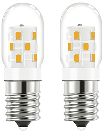 Microwave Light Bulbs Under Hood Stove Top 3W E17 LED Replace 8206232A 40 Watt Appliance Incandescent Bulbs Daylight White 4000K, Over Range Lights fit for Whirlpool Maytag GE KEI Stove Hood,110-130V