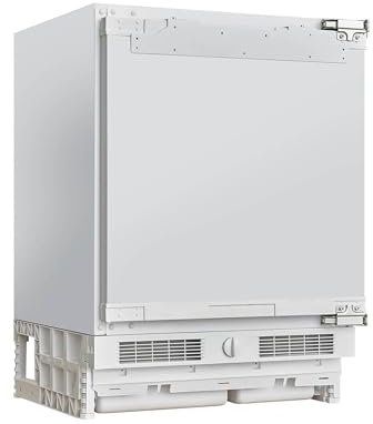 ASCOLI MSF90BU Einbau Gefrierschrank unter der Theke, 90 L, Manuelles Abtauen, Mechanische Steuerung, Umkehrbare Tür, 59 cm Breite, Flexibel und Kompakt, Panel Ready, Weiß