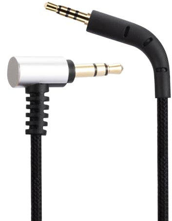 Alphatec B&W P7 Ersatz-Audiokabel, 1,2 Meter, Schwarz, 3,5 mm auf 2,5 mm Stereo-Klinkenkabel, Kompatibel mit Bowers & Wilkins P7, Smartphone, Spielkonsole, Laptop, Tablet