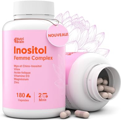 Complesso femminile con Myo- e D-Chiro-Inositol, Vitex (Agnocasto), acido folico, vitamina D3, magnesio e zinco | Per l’equilibrio ormonale e il benessere femminile | 180 capsule