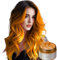 Temporary Hair Dye 120g - Vibrant Orange Non-Permanent Hair Colour Cream - Ammonia-Free & Damage-Free Formula - Lasts 1-3 Washes - For Men & Women