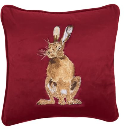 Wrendale Designs by Hannah Dale 'Golden Hour' - Cojín bordado de liebre