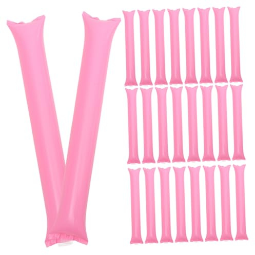 TOPBATHY 50pezzi Bastoncini Rumorosi Gonfiabili in Plastica Strumenti per Eventi Sportivi e Feste all Aperto Leggeri e Sicuri