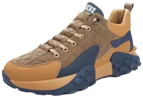 Zapatillas Running Hombre Zapatos Hombre Shoes for Men Calzado Casual para Correr Sin Cordones Trekking Impermeable Invierno Tennis De Vestir Deportivas Fitness Waterproof Marrones 48 Impermeables
