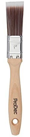 Brocha sintética Profesional ProDec Premier de 1 Pulgada para un Acabado Suave Pintar con Pinturas de emulsión, Brillantes y satinadas en Paredes, techos, Madera y Metal, 1 25mm