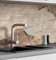 MyMaxxi Küchenrückwand Folie selbstklebend matt - einfache Montage ohne Bohren 0,4mm stark Versteift - Motiv Mauer 03-60cm hoch - Spritzschutz Küche Klebefolie - Fels Struktur 80 x 60cm