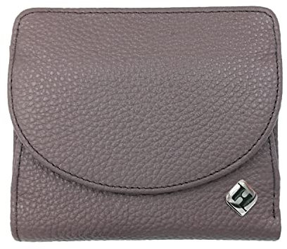 Geldtasche Damen klein, Reise Portemonnaie, viele Fächer, Leder Flieder, RFID Blocker, Münzfach groß | Wiener Schachtel, Geldbörse Portmonee Geldbeutel Damengeldbörse Damenportemonnaie Damengeldbeutel