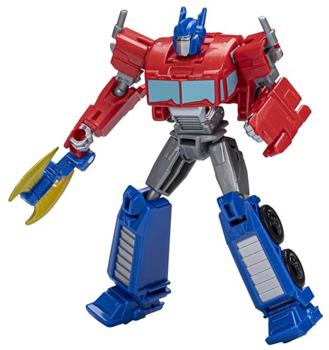 Transformers EarthSpark, Figurine Optimus Prime Classe Guerrier de 12,5 cm, Jouet Robot pour Enfants, à partir de 6 Ans