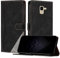 Netany Case Compatible with Samsung Galaxy J6 2018, Flip PU Leather Cover with Magnetic Kickstand Card Holder [Shockproof TPU] for Galaxy J6 2018 (Black)