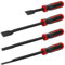Dichtungsschaber, Dichtungsschaber-Set, 4-teilig, Carbon-Automobil-Schaber-Set mit Metall Schlagköpfen, 2,3 cm, 2,3 cm, 1,1 cm, 0,8 cm Kfz Werkzeug-Satz zum Entfernen von Dichtungen, Kleberesten usw.