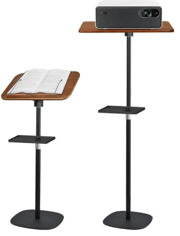 Atril para libros ajustable 50-130cm con bandeja y clip elásticos,soporte para recetas,partituras, tabletas y portátiles,atril musica