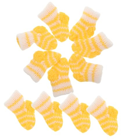 Toddmomy 10 Piezas Calcetines De Muñeca Miniatura De Punto Ropa para Vestir Muñecas y Escenarios De Invierno