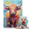 1000-teiliges Puzzle für Erwachsene Yak-Gemälde Mustermontage 50 x 75 cm Stressabbau Urlaub zu Hause Zeitvertreib für 14-Jährige