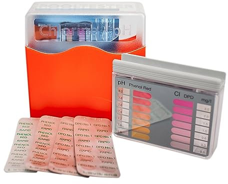 Pool Tester pH + CLORO in pratiche pastiglie reagenti - Ideale per piscina e spa idromassaggio