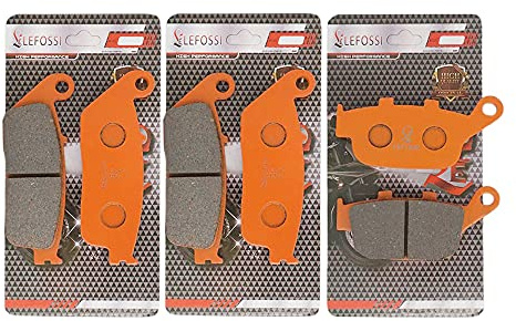 Motocicleta fibra de carbono Pastillas de Freno Delantero y trasero para Compatible con Triumph Street Triple 675 2007-2012 Tiger 800 XC XCa XCx XR XRt XRx 2015 2016 2017 2018 FA226F FA140R