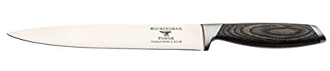 Rockingham Forge 259 Series 8 Carving Knife with German Steel Blade and Teak Effect Ergonomic Handle