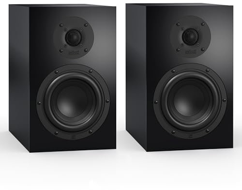 Nubert nuBoxx B-40 | Schwarzer Kompaktlautsprecher | 1 Stück Passivbox | Für die Studenten-WG | Verwendung im Regal | Lautsprecher bis 41 Hz (-3dB) | Ideal als Lowboardlautsprecher