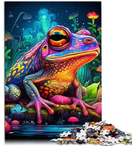 Puzzle para adultos, ranas de hoja caduca artificial, puzle para adultos, 1000 piezas, 26 x 38 cm, puzzles de cartón para adultos y jóvenes a partir de 14 años, juegos de relax