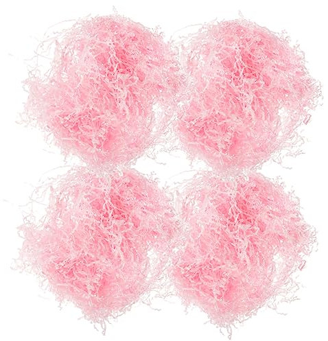 Amosfun 4Taschen Füller Zerkleinertes Papier Dekorativer Geschenkfüller für Geschenkkörbe Leicht Farbenfroh für Hochzeiten Geburtstage Feiertage