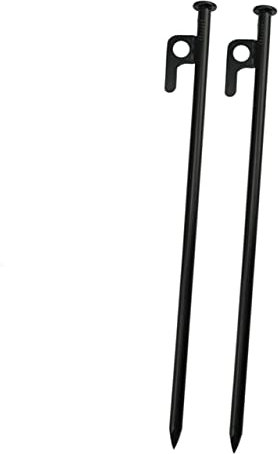 BESTonZON 2stücke Zeltheringe Aus Gehärtetem Stahl Stabile Camping-bodenanker Für Harte Böden Wetterfeste Erdanker Zur Sicheren Befestigung Von Zelten Sonnensegeln Und Markisen Im Outdoor-be