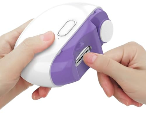 Uoqpty Tagliaunghie Elettrico per Unghie dei Piedi - Modellatore Unghie con Luce 2 Velocità | Cutter Per A Basso Rumore - Per Uomini Donne Bambini Cura della Casa Viaggio Salone Manicure