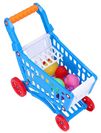 Generic Carrito de Compras para Niños, Juguetes de Comida, Juguete Educativo Interactivo para el Desarrollo del Aprendizaje, Material Duradero para Juguetes para Niños, Ideal para Juegos de rol,