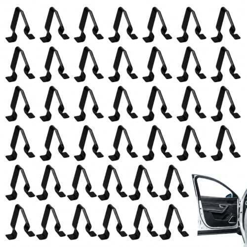 40 PCS Clips de Fixation pour Voiture, Clip de Garniture de Panneau Arrière, Clips de Garniture Voiture et Clips de Panneau de Porte en Métal Résistants pour Clips de Retenue Voiture