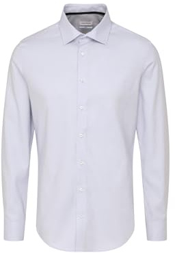 Chemise business homme Seidensticker - coupe ajustée - sans repassage - col Kent - manches longues - 100 % coton