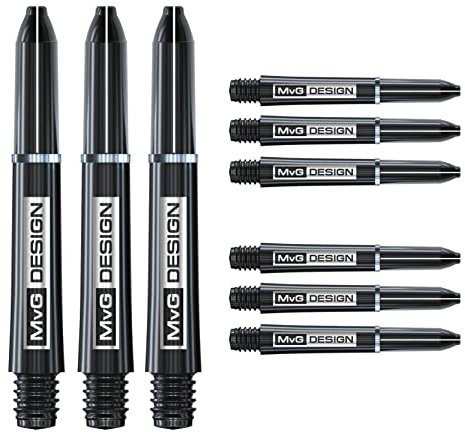 WINMAU MvG Michael Van Gerwen Signature Dartschäfte - 3 Sets pro Packung (insgesamt 9 Schäfte)