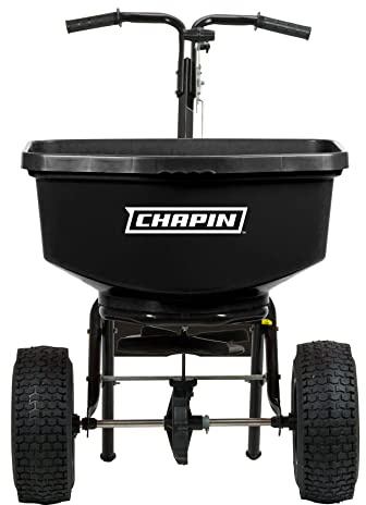 Chapin International 8304C 100-pound Contractor Turf Broadcast Spreader, 1-Pack, Black