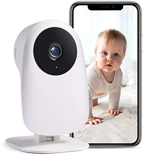 Nooie Baby Monitor WiFi, 2K Baby Monitor with Camera and Night Vision Video Baby monitor, Baby Camera with Motion/Sound Detection, Remote APP Control, Two Way Audio, Work with Alexa, Cloud/SD Storage