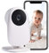 Nooie Baby Monitor WiFi, 2K Baby Monitor with Camera and Night Vision Video Baby monitor, Baby Camera with Motion/Sound Detection, Remote APP Control, Two Way Audio, Work with Alexa, Cloud/SD Storage